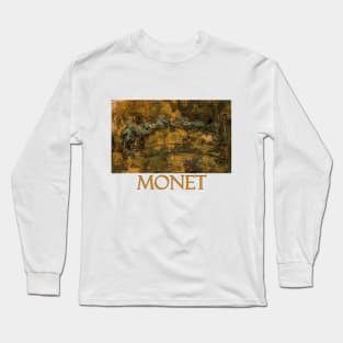 Footbridge Over the Water Lily Pond by Claude Monet Long Sleeve T-Shirt